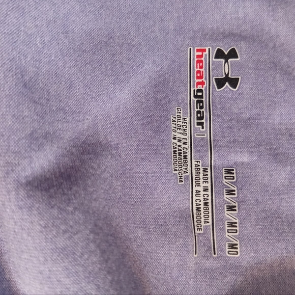 Under Armour Women's Light Purple V-Neck Long Sleeve Top - Picture 7 of 9